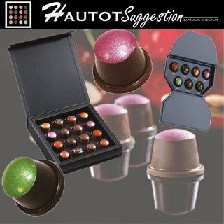 Le coffret Capsules de chocolats par Olivier Hautot