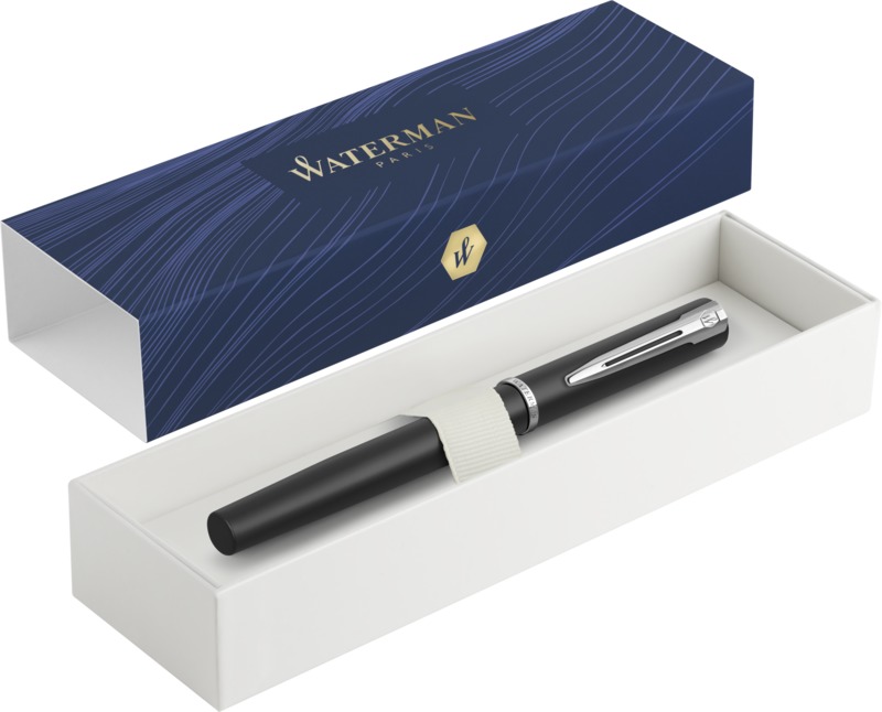 Stylo personnalisé Waterman - Bille Hémisphère Acier Satiné CT