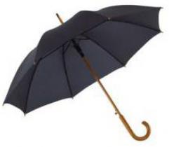 Drizzles homme poignée CROOK en bois long Automatique Marche Parapluie 